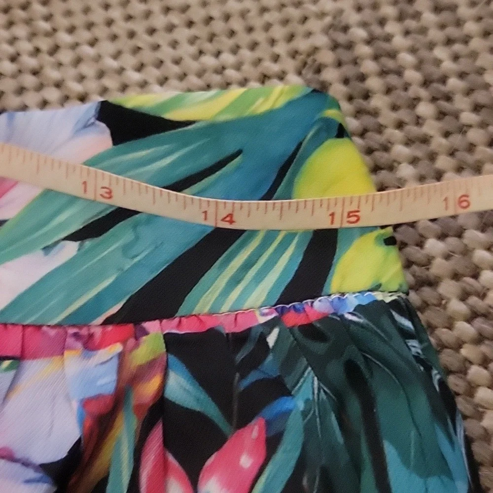 Banjul Floral Patchwork Maxi Skirt in Pink, Blue, Green & White